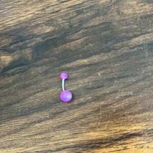 Iridescent Pink Bellyring